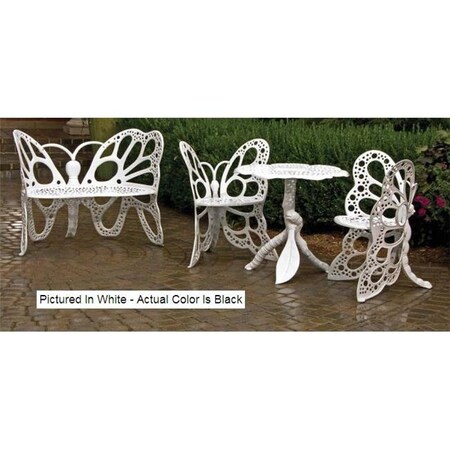 Flowerhouse FlowerHouse FHBFSET4B Butterfly Deluxe Garden Set - Black FHBFSET4B